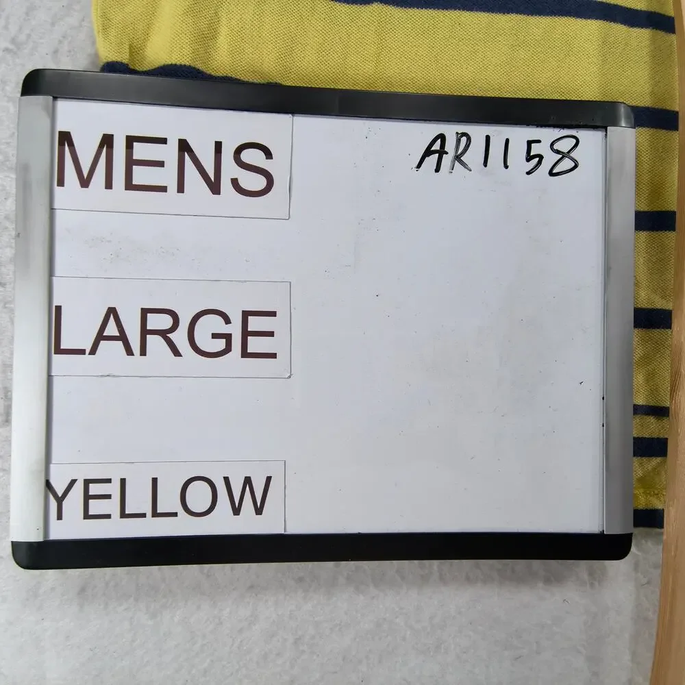Polo by Ralph Lauren Short Sleeve Collared Polo Shirt Mens Size Large L Yellow